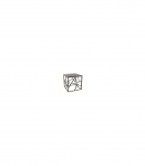 Diivanilaud ESCADA B III hall marmor/must 55x55 cm