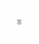 &Uuml;mmargune diivanilaud EOS D nat.spoon p&auml;hkel/must 60 cm