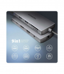 AXAGON Multi port USB-C 5Gbps hub HMC-8HLSA