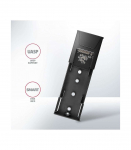 AXAGON USB-C 10Gbps - M.2 NVMe and SATA SSD THIN SCREWLESS box EEM2-GTS2