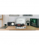 Muse Turntable Stereo System MT-201WW Turntable Stereo System USB port AUX in