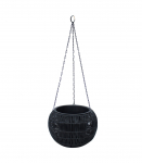 Lilleampel WICKER D32xH22cm, must