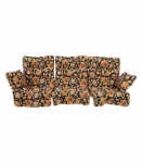 Kiigepadjad 3tk ROMA 108x56x10cm, lilled, 100% pol&uuml;ester, kangas 380