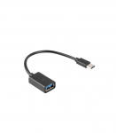Adapter USB C(M)-USB-A (F)2.0 0.15M OTG czarny