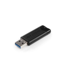 Verbatim 49319 PinStripe 3.0 USB Drive, 128 GB, USB Type-A, 3.2 Gen 1, Slide, 7 g, Black