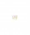 Diivanilaud ESCADA II B valge marmor/kuldne 55X55