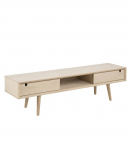 TV-laud CENTURY 160x38xH43cm, 2-uksega, materjal: tammespoon/m&ouml;&ouml;bliplaat, viimistlus: &otilde;litatud valge pigmendiga