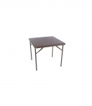 Square plastic folding table with a rattan design 86x86x74 cm