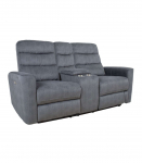 Diivan GASTON 2-kohaline elektriline recliner, hall samet