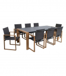 Aiam&ouml;&ouml;blikomplekt DUISBURG laud ja 8 tooli