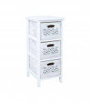 Kummut MIHKLI 3-sahtliga 26x32x63cm, valge