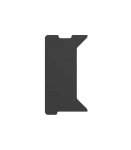 Genesis Holm Modular Side Desk Top Left 40cm NDS-2278 Anthracite Black