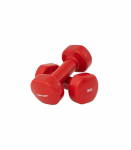 Hantlid TUNTURI Vinyl Dumbbells 3.0kg, punane