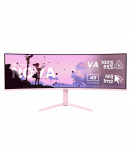 Arozzi Nova 49 " VA 32:9 165 Hz 4 ms 5120 x 1440 pixels 350 cd/m&sup2; HDMI ports quantity 2 Pink