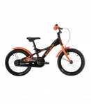 Laste jalgratas S&acute;COOL XXlite, 16" must-oranž