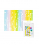 PartyDeco peokardin &ndash; mitmev&auml;rviline, 100 x 195 cm