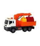 Garbage Truck With Crane Friction Drive Orange 1:16