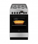 Gaasipliit Electrolux LKK 540201X elektriahjuga, 50 cm