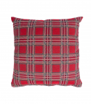 Padi HOLLY 45x45cm, lukuga, punane ruut, 50% puuvill, 50%  pol&uuml;ester, kangas 445