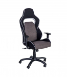 T&ouml;&ouml;tool COMFORT 69x68xH120-130cm, must/hall/valge, pol&uuml;esterkangas, kunstnahk, plastik