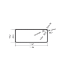 &Otilde;hupuhastaja &uuml;hendus kandiline &uuml;leminek 220x90 mm Faber