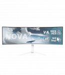 Arozzi Nova 49 " VA 32:9 165 Hz 4 ms 5120 x 1440 pixels 350 cd/m&sup2; HDMI ports quantity 2 White