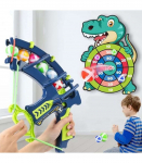 WOOPIE Gra Zręcznościowa w Rzutki na Rzepy Zestaw 2w1 Tarcza + Wyrzutnia Łuk Dino