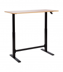 T&ouml;&ouml;laud ERGO manuaalne 120x60xH70-115cm, tamm/must