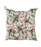 Toolipadi WINTER FLOWERS, 40x40cm, iileks, 50%puuvill, 50%pol&uuml;ester, kangas 383