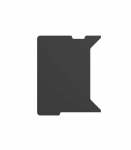 Genesis Holm Modular Side Desk Top Left 60cm NDS-2282 Anthracite Black