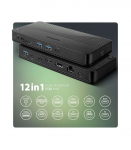 AXAGON USB4 40Gbps DUAL 4K DISPLAY 12in1 Dock HMC-U4