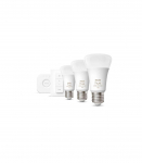 Hue WCA Starter Kit 9W A60 E27, 3pcs, Bridge, Switch E27 9 W RGBW 2000-6500K Bluetooth and Zigbee