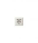 Digitus Safety socket for flush mounting with 2 USB ports DA-70613