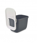 SAVIC HOP Anthracite with White Lid &ndash; Cat Litter Tray &ndash; 58.5x39x39.5 cm &ndash; 1 pc.