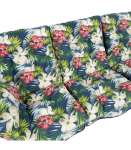 Kiigepadjad ROMA tume lillemuster, 100% pol&uuml;ester, kangas 472