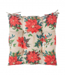 Toolipadi WINTER FLOWERS, 40x40cm, j&otilde;ulut&auml;hed, 50%puuvill, 50%pol&uuml;ester, kangas 396