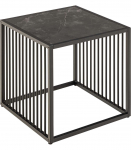 Abilaud STRINGTON 40x40xH40cm, must, melamiin, MDF, teras