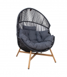 Puhketool HELSINKI 98x101xH142cm, must