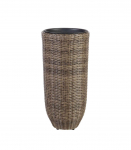 Lillepoti&uuml;mbris WICKER D37xH77cm, tumepruun
