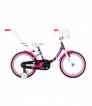 Laste jalgratas TABOU Miss CS, 14" lilla-valge