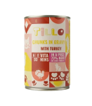 TILLO Chunks in gravy Turkey - wet cat food - 415g