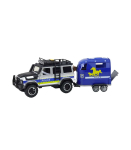Police Off-Road Vehicle with Horse Trailer, Lights and Sounds
