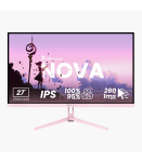 Arozzi Nova 27" IPS, 260Hz, Computer Monitor - Pink