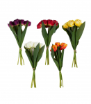 Kunstlill FLOWERLY kimp 5-ne, tulbid, mix