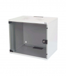 Digitus 7U wall mounting cabinet DN-19 07U-S-1 Grey Safety class rating IP20. Lockable safety-glass door. 200&deg;