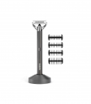 BaByliss Super-X Metal OT996E beard trimmer Battery 5 5 mm Wet & Dry Silver