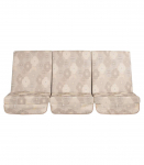 Kiigepadjad MONTREAL 114x52x9cm, beežid ringid, kangas 110, 100% pol&uuml;ester