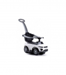 614W Toddlers Ride On Push Along with Parent Handle - White