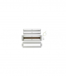 Lanberg 19" 3U Voltage Distrubution Panel with Din Rail TS-35 Grey