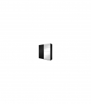Liugustega riidekapp 200 cm BETA 22W01657 must